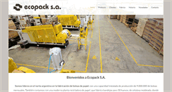 Desktop Screenshot of ecopacksa.com.ar