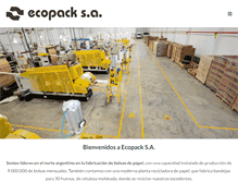 Tablet Screenshot of ecopacksa.com.ar